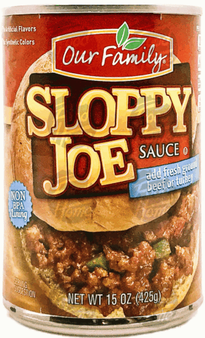 Our Family sloppy joe sauce 15 ounce