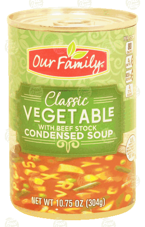 Our Family Classic vegetable with beef stock condensed soup 10.75 ounce
