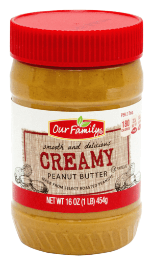 Our Family creamy peanut butter 16 ounce