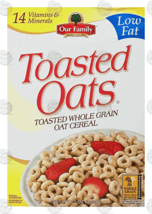 Our Family toasted oats cereal rings 12 ounce