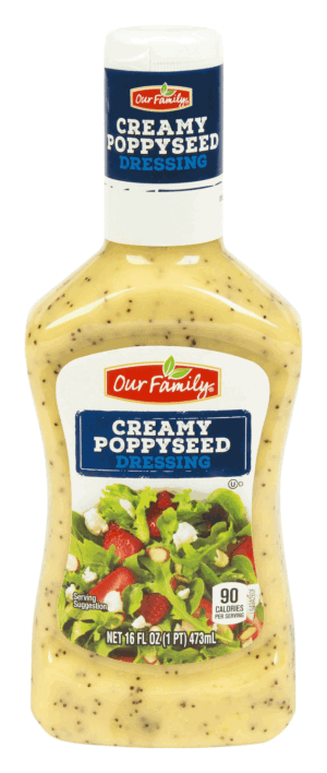 Our Family creamy poppyseed dressing 16 fluid ounce