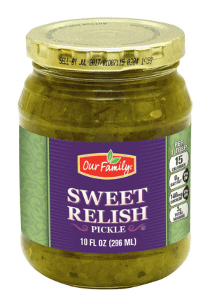 Our Family sweet relish pickle 10 fluid ounce