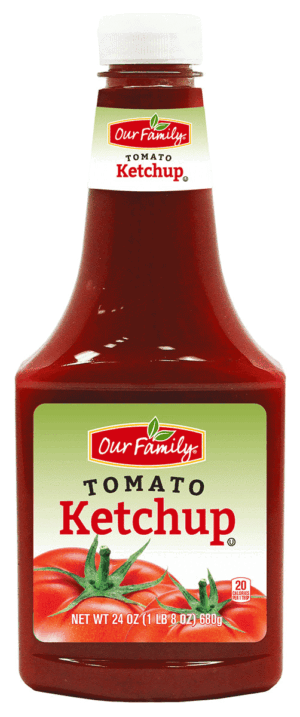 Our Family tomato ketchup 24 ounce