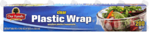 Our Family clear plastic wrap 200 square foot