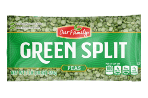 Our Family green split peas 16 ounce