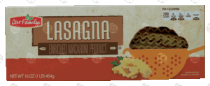 Our Family lasagna pasta 16 ounce