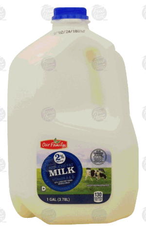 Our Family 2% reduced fat milk 1 gallon