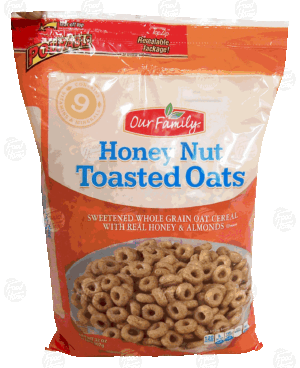 Our Family honey nut toasted oats & almonds 32 ounce