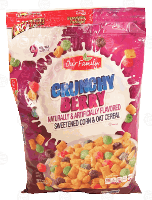 Our Family Crunchy Berry sweetened corn & oat cereal 32 ounce