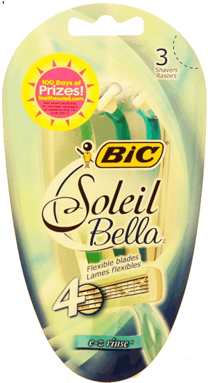 Bic Soleil Bella 4 blade shavers 3 count