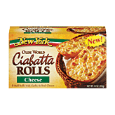 New York ciabatta rolls with real cheese, 6 half rolls 10 ounce