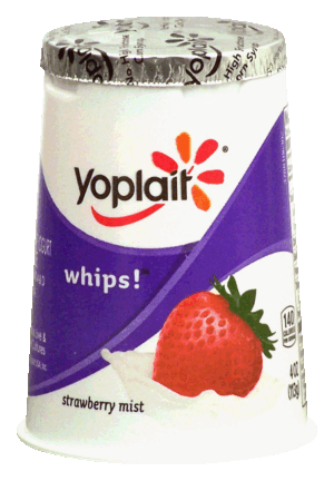 Yoplait Whips! strawberry mist lowfat yogurt mousse 4 ounce
