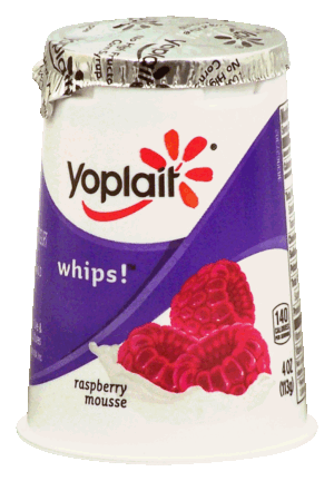 Yoplait Whips! raspberry mousse lowfat yogurt mousse 4 ounce