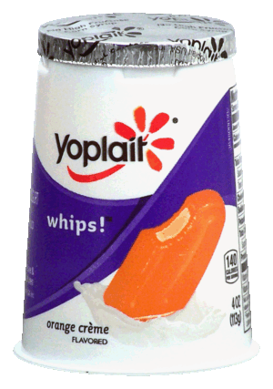 Yoplait Whips! lowfat yogurt mousse, orange creme 4 ounce