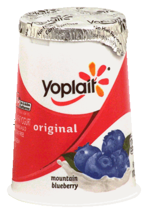 Yoplait Original mountain blueberry 99% fat free yogurt 6 ounce