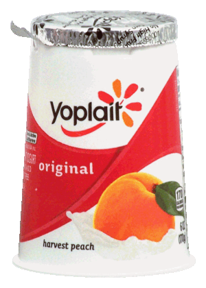 Yoplait Original lowfat yogurt, harvest peach, 99% fat free 6 ounce