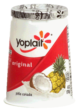 Yoplait Original low fat yogurt, pina coloda 6 ounce