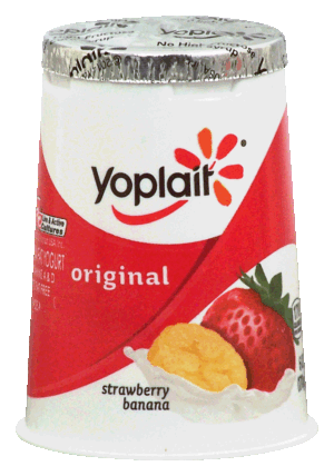 Yoplait Original strawberry banana 99% fat free yogurt 6 ounce