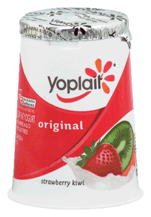 Yoplait Original strawberry kiwi yogurt 99% fat free 6 ounce