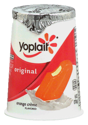 Yoplait Original lowfat orange creme yogurt 6 ounce