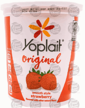 Yoplait original strawberry yogurt, plastic tub 32 ounce