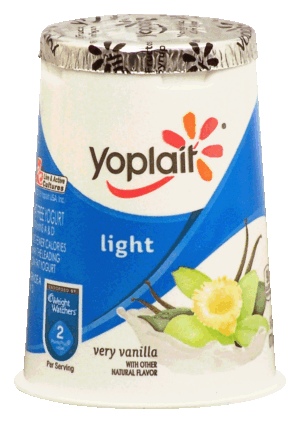 Yoplait Light very vanilla fat free yogurt 6 ounce