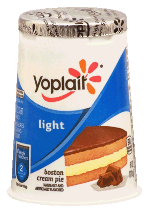 Yoplait Light boston cream pie fat free yogurt 6 ounce