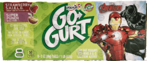 Yoplait strawberry & super punch gogurt tubes, 8 pk., box 16 ounce