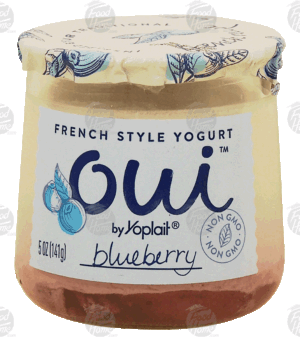 Yoplait Oui blueberry french style yogurt 5 ounce