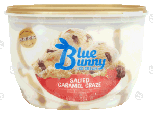Blue Bunny salted caramel craze ice cream 1.43 quart