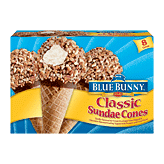 Blue Bunny Blue Ribbon Classics classic sundae cones, 6 ct 34.4 fluid ounce