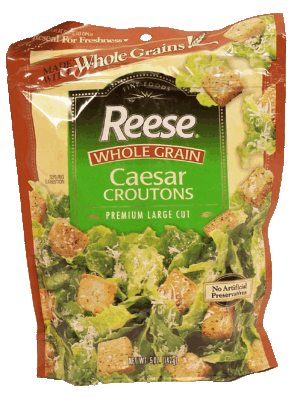 Reese Whole Grain premium large cut caesar croutons 5 ounce