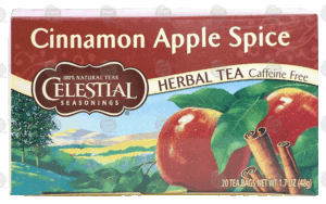 Celestial Seasonings cinnamon apple spice caffeine free herb tea, 20-bags 1.6 ounce