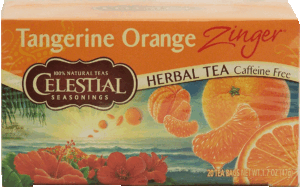 Celestial Seasonings Zinger tangerine orange flavor herbal tea, caffeine free, 20-bags 1.7 ounce