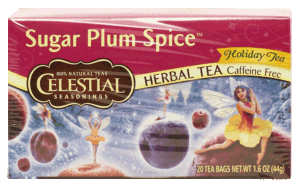 Celestial Seasonings sugar plum spice holdiay herb tea, 20-bags 1.6 ounce