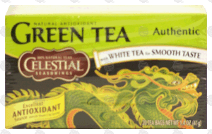 Celestial Seasonings green tea with white tea for smooth taste, antioxidant, 20-bags 1.4 ounce