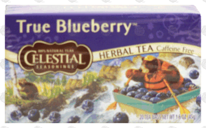 Celestial Seasonings Herbal Tea True Blueberry Caffeine Free 20 Ct 1.6 ounce