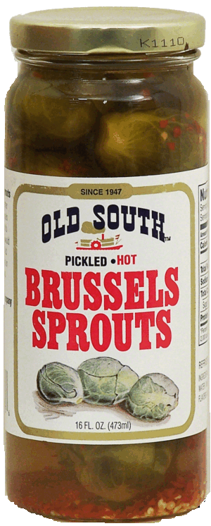 Old South brussels sprouts, pickled, hot 16 fluid ounce