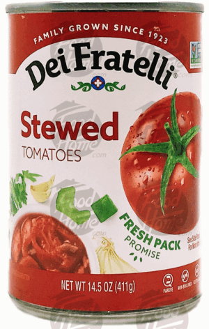 Dei Fratelli stewed tomatoes, sealed can 14.5 ounce