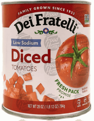 Dei Fratelli low sodium, diced tomatoes, sealed can 28 ounce