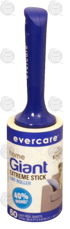 Evercare giant extreme stick lint roller, 60 extra large sheets 1 count
