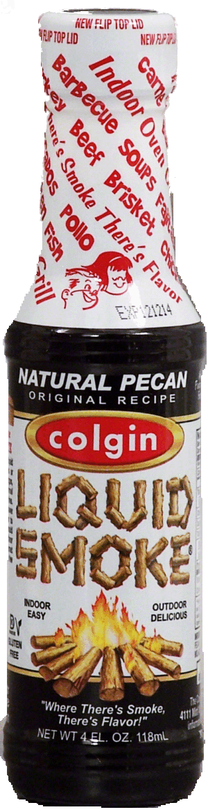 Colgin Liquid Smoke natural pecan original recipe flavoring 4 fluid ounce