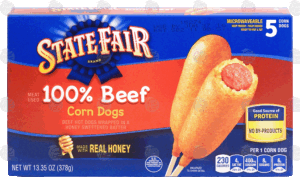 State Fair 100% beef corn dogs, 5 ct 13.35 ounce