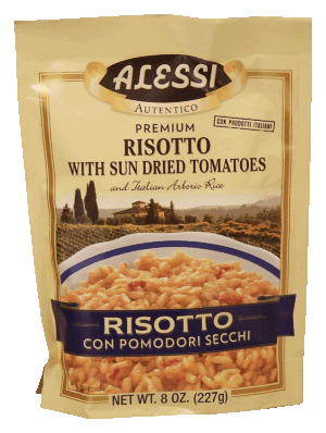 Alessi Authentico risotto with sun dried tomatoes and italian arborio rice 8 ounce