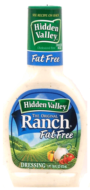 Hidden Valley original fat free ranch dressing 16 fluid ounce