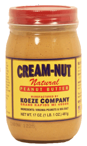 Cream-Nut natural peanut butter 17 ounce