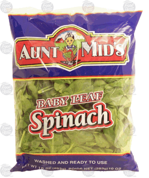 Aunt Mid's baby leaf spinach 10 ounce