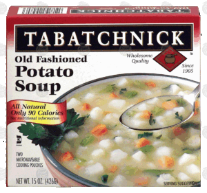 Tabatchnick old fashioned potato soup, 2 microwaveable cooking pouches 15 ounce