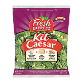Fresh Express Caesar Salad Kit w/Dressing & Toppings 10 ounce