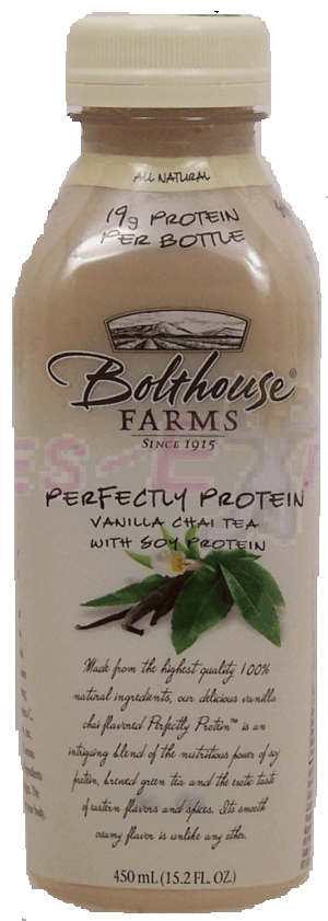 Bolthouse Farms Perfectly Protein vanilla chai tea with soy protein 15.2 fluid ounce